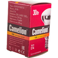 Лампа накаливания, зеркальная матовая Camelion MIC 30/R39/FR/E14 12657