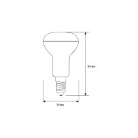 Светодиодная лампа 4Вт 220В Camelion LED4-R39/830/E14 13353