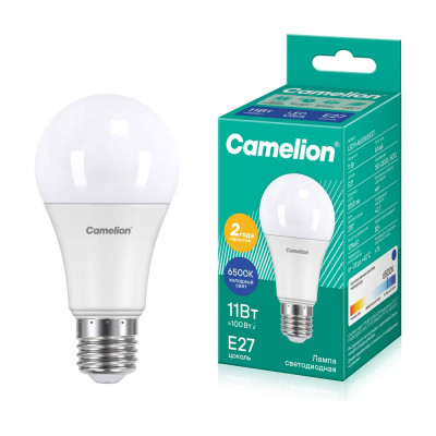 Светодиодная лампа Camelion LED11-A60/865/E27 11Вт 220В 12651