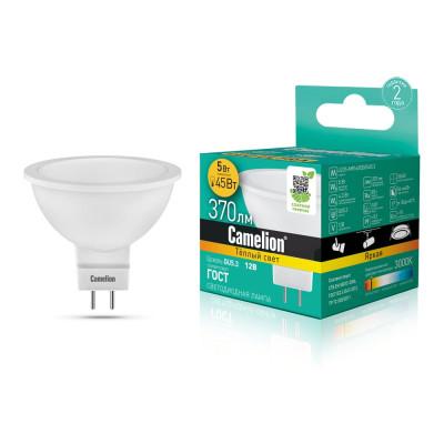 Светодиодная лампа Camelion LED5-MR16/830/GU5.3 5Вт 12В AC/DC 12025