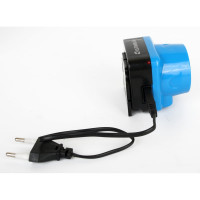 Налобный аккумуляторный фонарь, 220В, голубой, 0.4Вт LED, 1 режим, пластик Ultraflash LED5374 12427