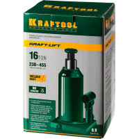 Гидравлический бутылочный домкрат 16т, 230-455мм, KRAFTOOL Kraft-Lift 43462-16_z01
