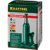 Гидравлический бутылочный домкрат KRAFTOOL Double Ram 4 т, 170-420 мм 43463-4