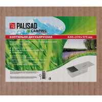 Двухъярусная коптильня с поддоном PALISAD 420x270x175 мм, нержавеющая сталь, 0.8 мм 69528