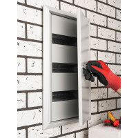 Распределительный встраиваемый щит EKF ЩРв-36з IP30 520х340х120 с замком mb11-36