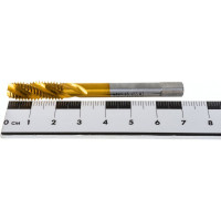 Метчик M8x1,25 HSS M2 TiN спиральный ПрофОснастка №425 арт. 50221025