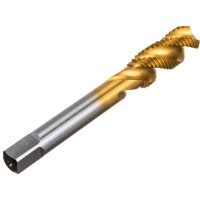Метчик M12x1,5 HSS M2 TiN спиральный ПрофОснастка №443 арт. 50221043