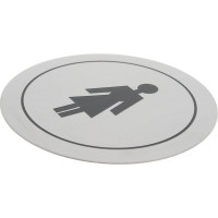 Табличка "Туалет для женщин", нержавеющая сталь, матовая Nofer 16720.2.S