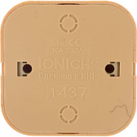 Выключатель IONICH 2 кл. с подсветкой сосна 1437