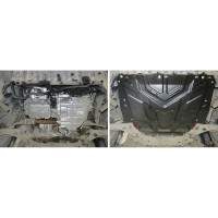 ЗК+КПП Ford Focus 2005-2011 2011-2015 2015-/Grand C-Max 2010-2015, st 2mm АвтоБроня 111.01850.1