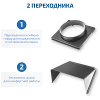 Дымоуловитель со штативом и переходником под рукав МЕГЕОН 02813 к0000018206