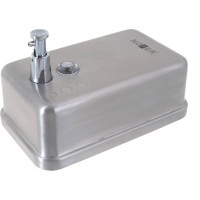 Диспенсер для мыла с кнопкой Nofer INOX матовый 1200 мл. нерж. сталь 03041.S