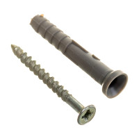 Дюбель-гвоздь Качественный КРЕПЕЖ потайной бортик, 8х60, 20 шт 0200621 КЧ