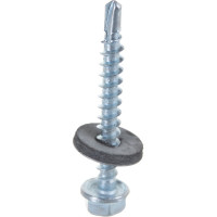 Кровельный саморез Качественный КРЕПЕЖ цинк, 4.8х38 мм, 75 шт 0300171 КЧ