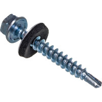 Кровельный саморез Качественный КРЕПЕЖ цинк, 4.8х38 мм, 50 шт 0200171 КЧ