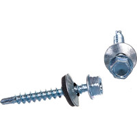 Кровельный саморез Качественный КРЕПЕЖ цинк, 4.8х38 мм, 50 шт 0200171 КЧ