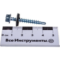 Кровельный саморез Качественный КРЕПЕЖ цинк, 4.8х38 мм, 50 шт 0200171 КЧ