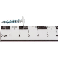 Прессшайба Качественный КРЕПЕЖ 4.2х25 мм, белая RAL 9003, острый, 160 шт 0200217 КЧ