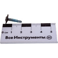 Прессшайба Качественный КРЕПЕЖ 4.2х16 мм, коричневая RAL 8017, сверло, 250 шт 0300217 КЧ