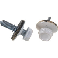 Кровельный саморез Качественный КРЕПЕЖ белый RAL 9003, 5.5х19 мм, 160 шт 0500099 КЧ