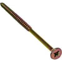 Шуруп жёлтый цинк 5,0x100 110 шт крепежная техника 431414 БК