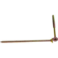 Шуруп жёлтый цинк 5,0x100 110 шт крепежная техника 431414 БК