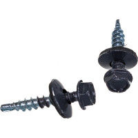 Кровельный саморез крепежная техника серый графит RAL 7024, 4.8х29 мм, 250 шт 420368 БК