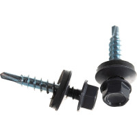 Кровельный саморез крепежная техника серый графит RAL 7024, 4.8х29 мм, 250 шт 420368 БК