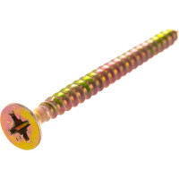 Шуруп крепежная техника жёлтый цинк 5,0x60, 200 шт. 431406 БК