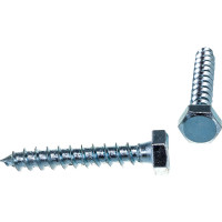 Шуруп с шестигранной головкой Качественный КРЕПЕЖ 8х50, 80 шт. 0500555 КЧ