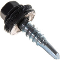 Кровельный саморез крепежная техника серый графит RAL 7024, 5.5х25 мм, 250 шт 420376 БК