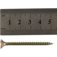 Шуруп Качественный КРЕПЕЖ желтый цинк 4,5x50, 130 шт. 0300487 КЧ