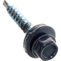 Кровельный саморез крепежная техника серый графит RAL 7024, 4.8х35 мм, 250 шт 420370 БК