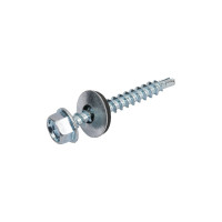 Кровельный саморез крепежная техника цинк 4.8х38 мм, 200 шт 431004 БК