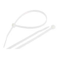 Нейлоновая неоткрывающаяся стяжка NIKOMAX 200х3,5мм, белая, уп-ка 100шт. NMC-CTN200-35-SL-WT-100