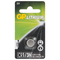 Литиевая дисковая батарейка Lithium CR1/3N в блистере GP CR1/3NARA-7C1 15920393