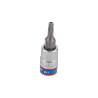 Головка-бита торцевая 1/4", TORX с отверстием, T15Н, L=37 мм KING TONY 203715