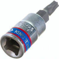 Головка-бита торцевая 1/4", TORX с отверстием, T25Н, L=37 мм KING TONY 203725