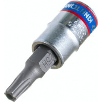 Головка-бита торцевая 1/4", TORX с отверстием, T25Н, L=37 мм KING TONY 203725