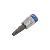 Головка-бита торцевая 1/4", TORX с отверстием, T27Н, L=37 мм KING TONY 203727