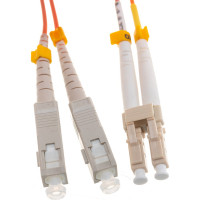 Переходной волоконно-оптический шнур NIKOMAX оранжевый, 3м NMF-PC2M2C2-SCU-LCU-003