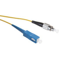 Переходной волоконно-оптический шнур NIKOMAX желтый, 10м NMF-PC1S2C2-SCU-FCU-010
