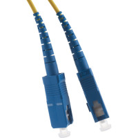 Соединительный волоконно-оптический шнур NIKOMAX желтый, 10м NMF-PC1S2C2-SCU-SCU-010