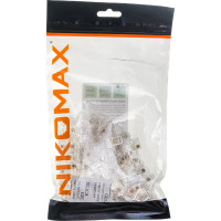 Телефонный коннектор NIKOMAX RJ11/6P4C 100шт NMC-RJ64RE06UC1-100