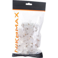 Коннектор NIKOMAX RJ45/8P8C под витую пару, 100шт NMC-RJ88RZ06UD1-100