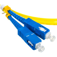 Переходной волоконно-оптический шнур NIKOMAX желтый, 1м NMF-PC2S2C2-SCU-LCU-001