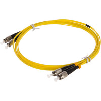 Соединительный волоконно-оптический шнур NIKOMAX желтый, 2м NMF-PC2S2C2-FCU-FCU-002