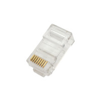 Коннектор NIKOMAX RJ45/8P8C под витую пару, круглый ввод, 100шт NMC-RJ88RZ50UD2-100