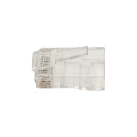 Коннектор NIKOMAX RJ45/8P8C под витую пару, круглый ввод, 100шт NMC-RJ88RZ50UD2-100