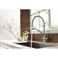 Смеситель Lemark Comfort кухни с подключением к фильтру с питьевой водой LM3071C-Gray